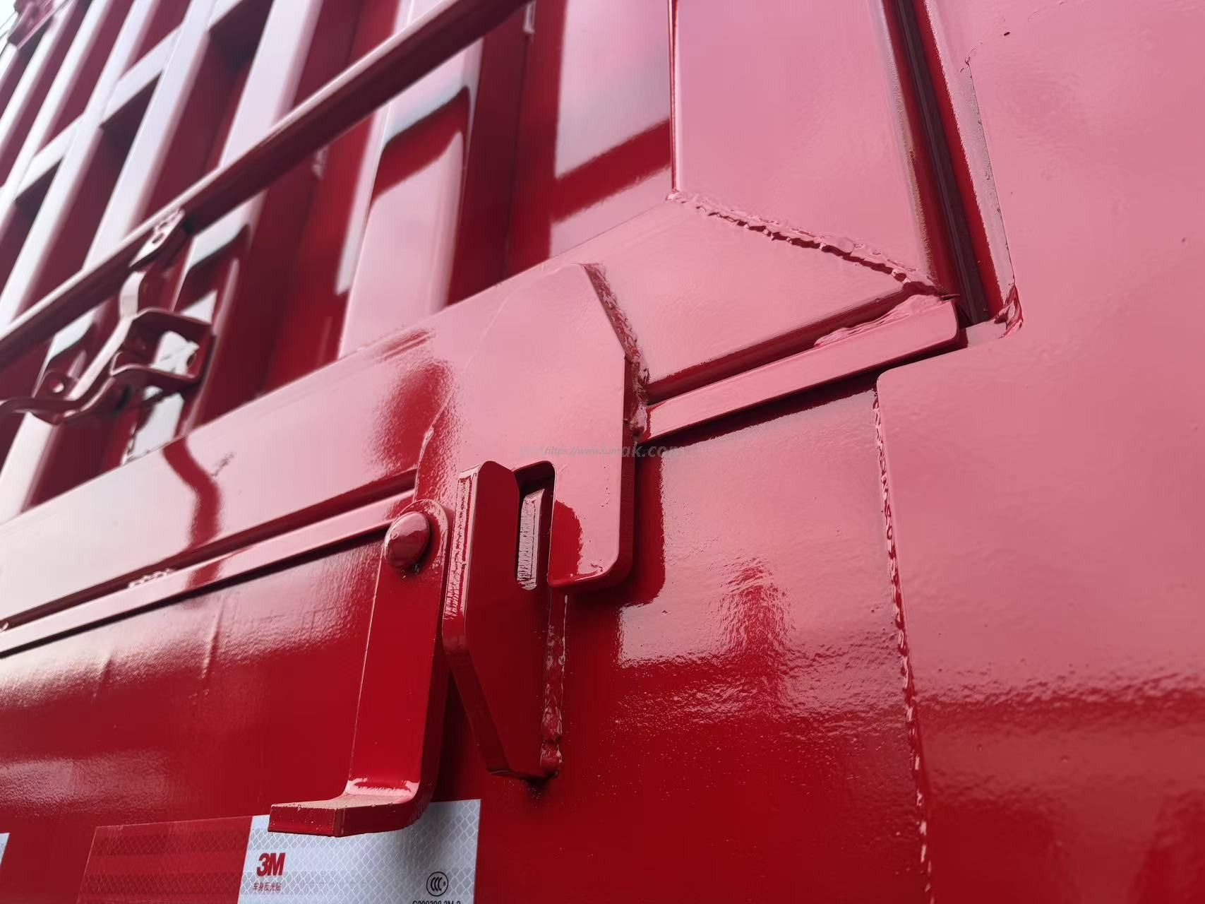 Semi-reboque basculante de quatro eixos para serviço pesado de 13,5 m